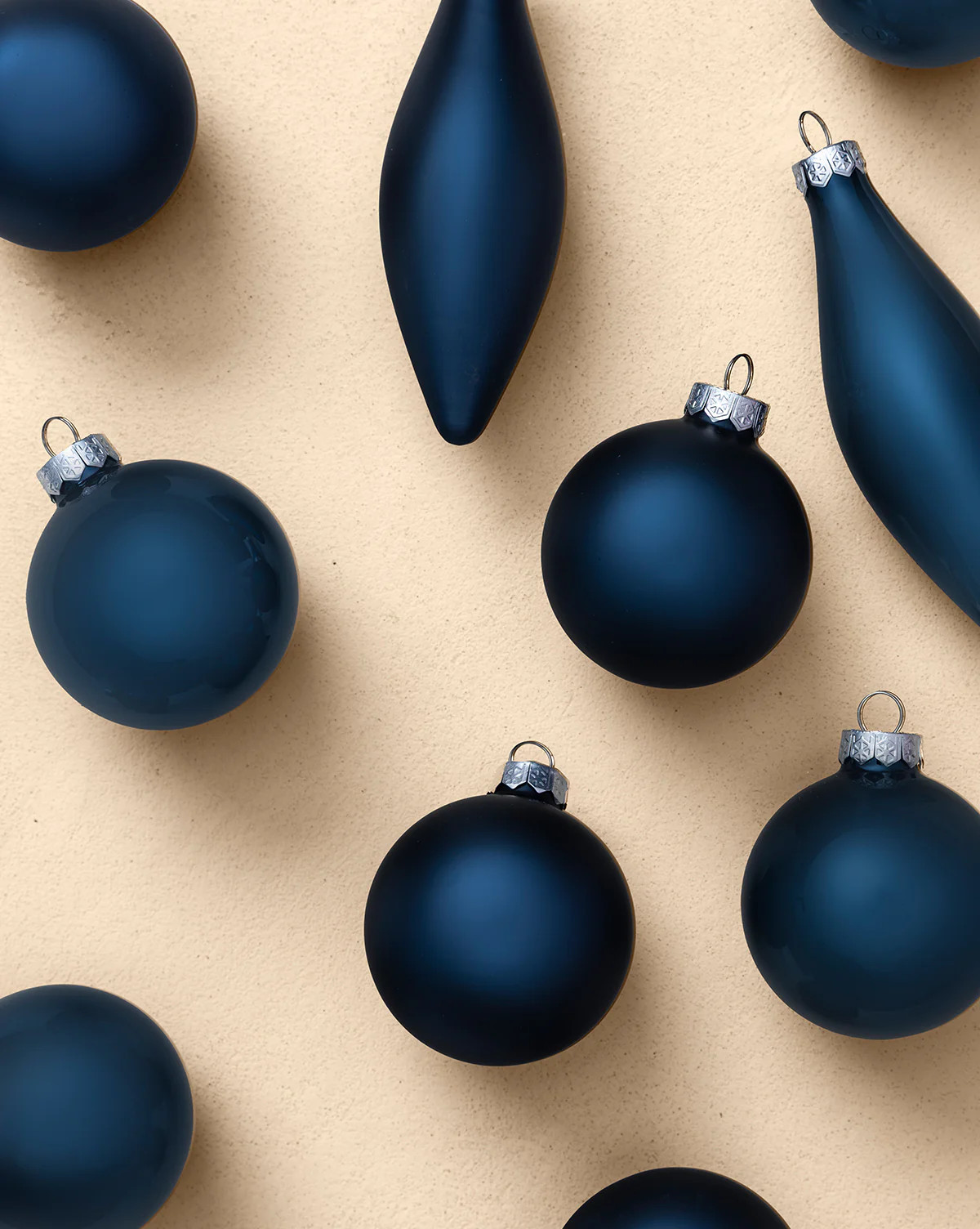 Assorted Ornaments Navy (Set of 10) | McGee & Co. (US)