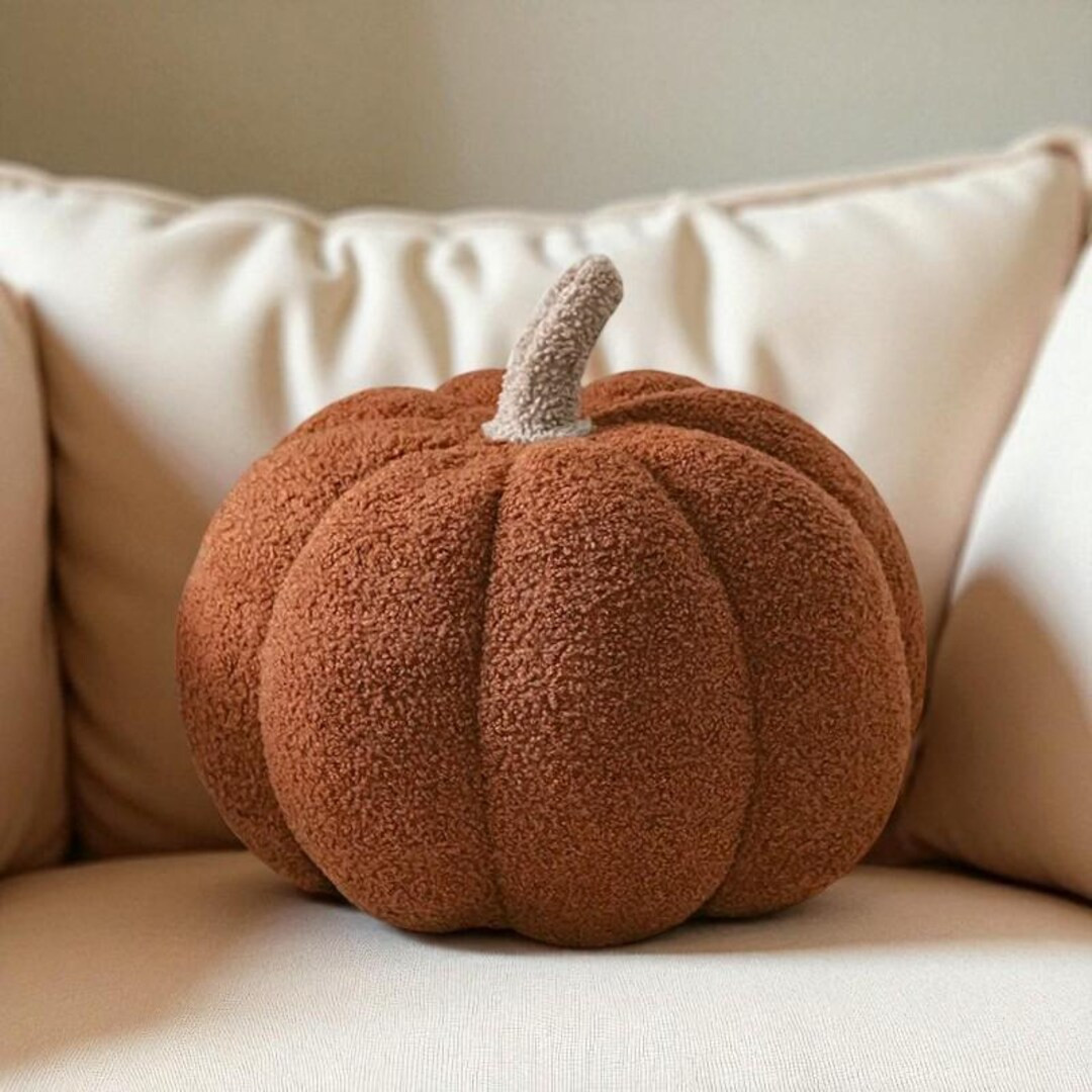 Pumpkin Plush Pillow - Halloween Pillow - Pumpkin Pillow - Scatter Pillows - Etsy | Etsy (US)