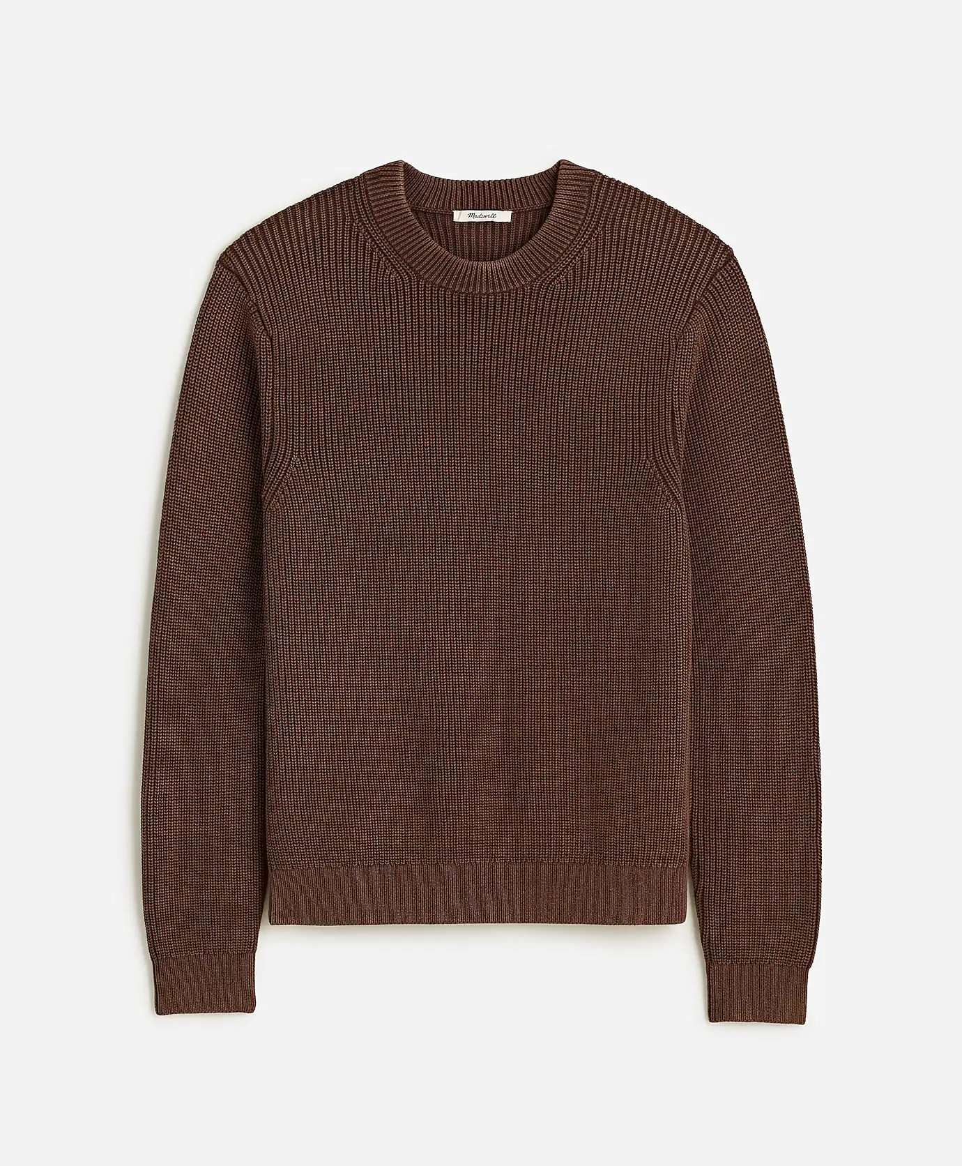 Cotton Shaker Stitch Crewneck Sweater | Madewell