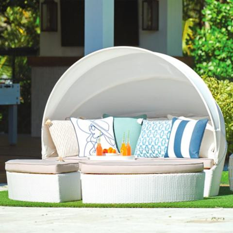 Baleares White Daybed | Frontgate | Frontgate