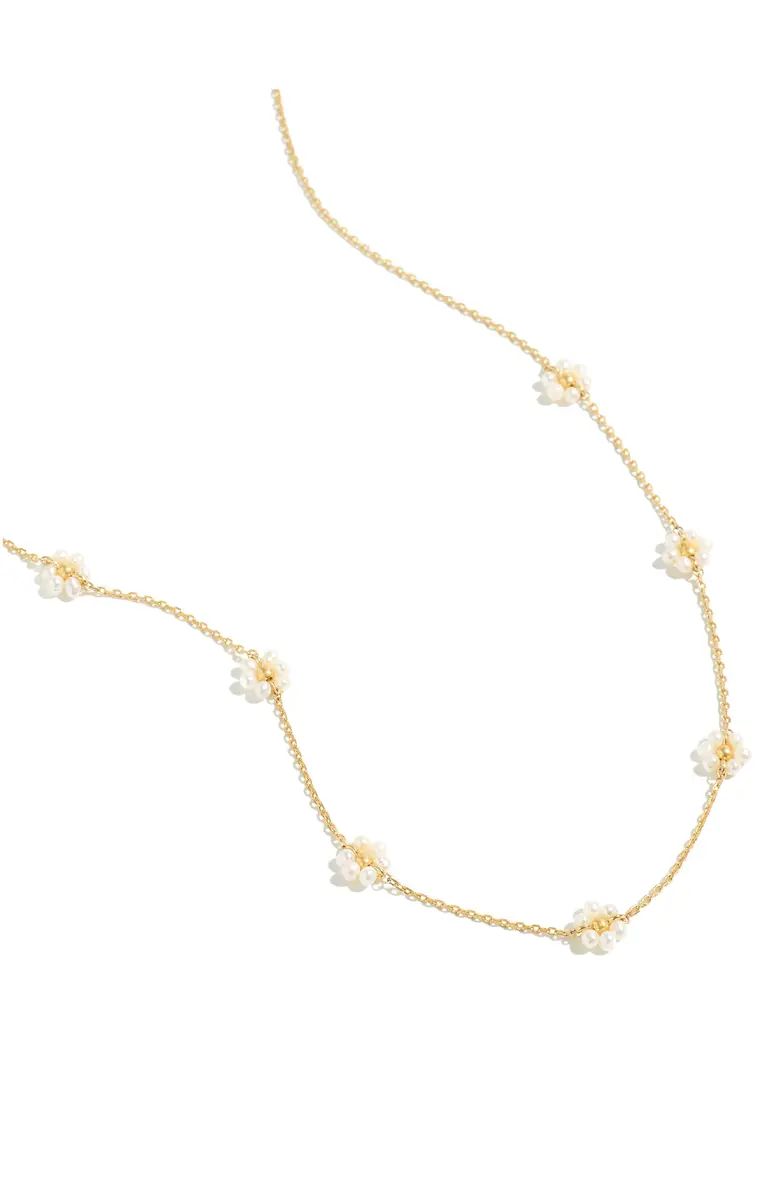 Freshwater Pearl Daisy Choker Necklace | Nordstrom