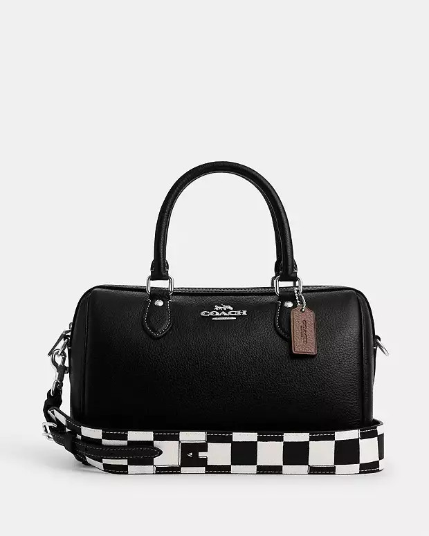 Rowan Satchel With Checkerboard Print | Coach Outlet US