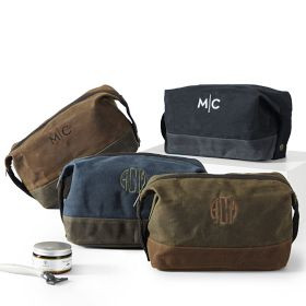 Waxed Canvas Travel Pouch | Mark and Graham
