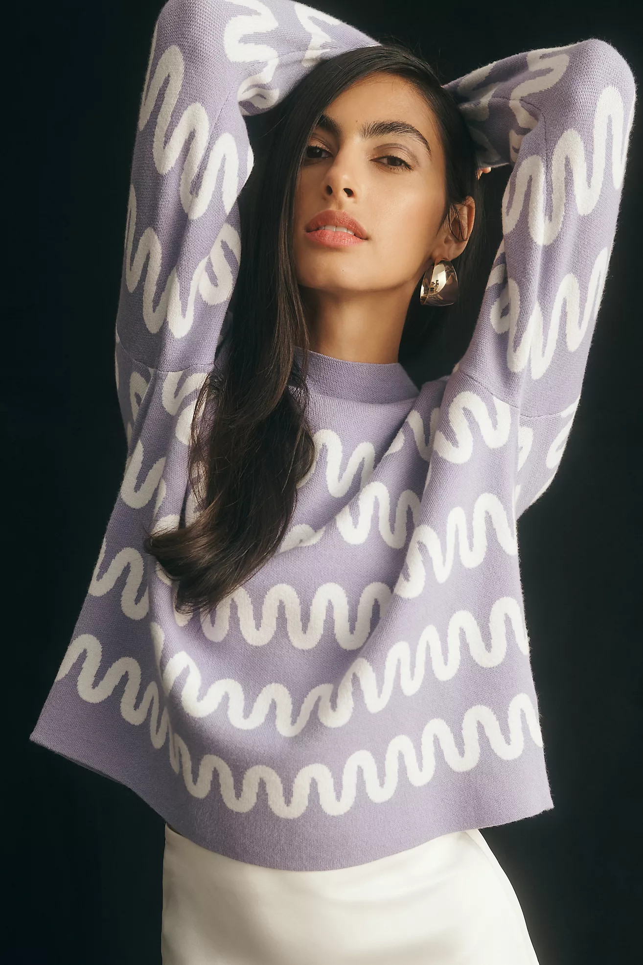 The Carys Mock-Neck Sweater by Maeve | Anthropologie (US)