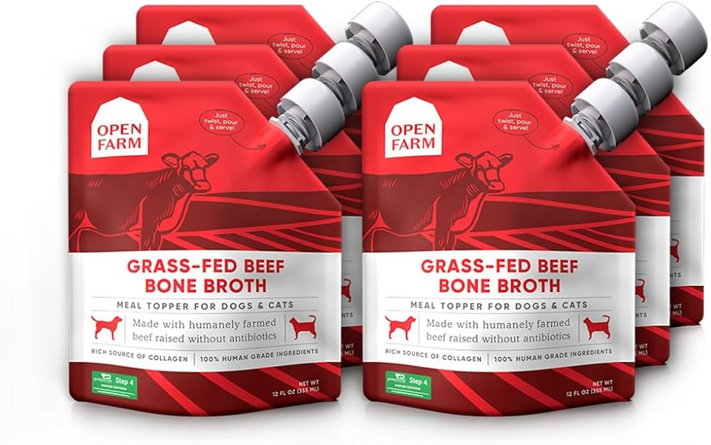 Open Farm Bone Broth, Food Topper for Both Dogs and Cats with Responsibly Sourced Meat and Superf... | Amazon (US)