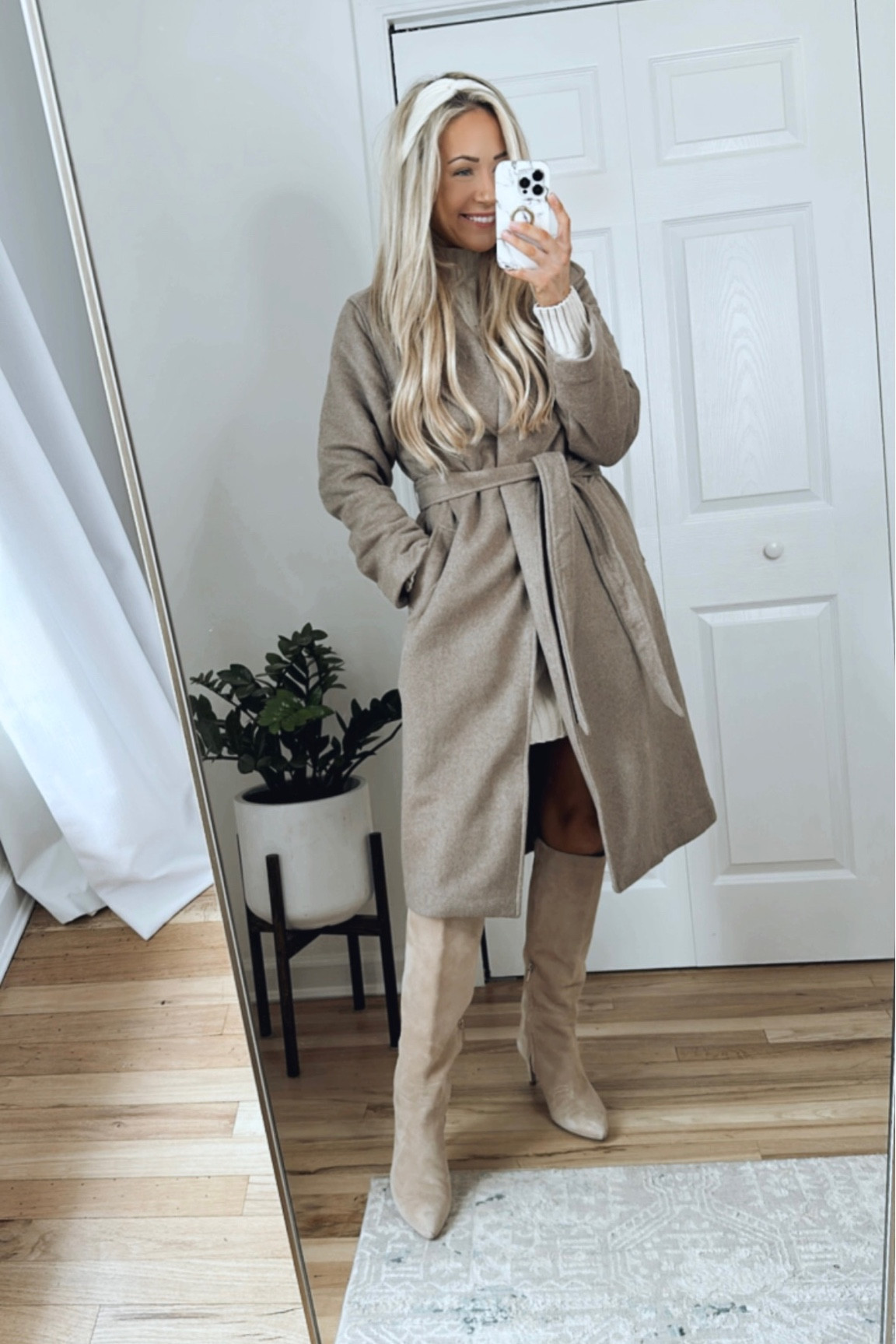 Lucia Belted Wool Blend Coat curated on LTK