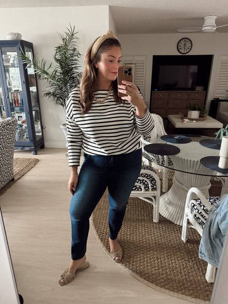 Most loved of the week, stretch size jeans. Wearing size 14-18. Wearing 1X in top, use code CARALYN10 at Spanx. 

#LTKMostLoved #LTKmidsize #LTKstyletip