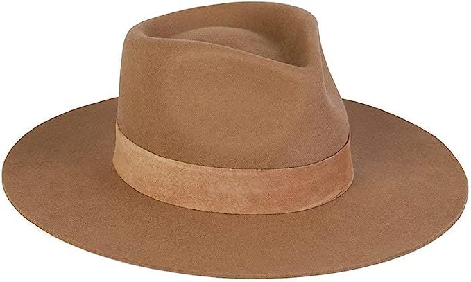 Lack of Color Women's The Mirage Suede-Trimmed Wool Fedora | Amazon (US)