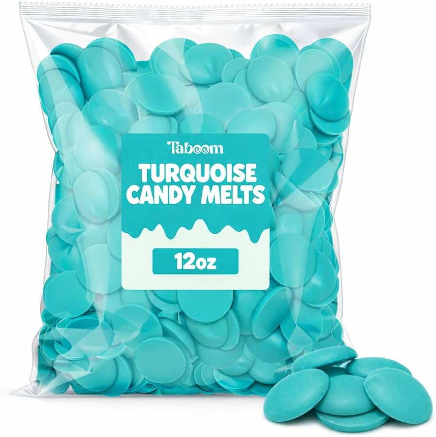 Turquoise Candy Melts Wafers 12 oz - Smooth Melting Vanilla Coating for Dipping, Molding & Decora... | Amazon (US)