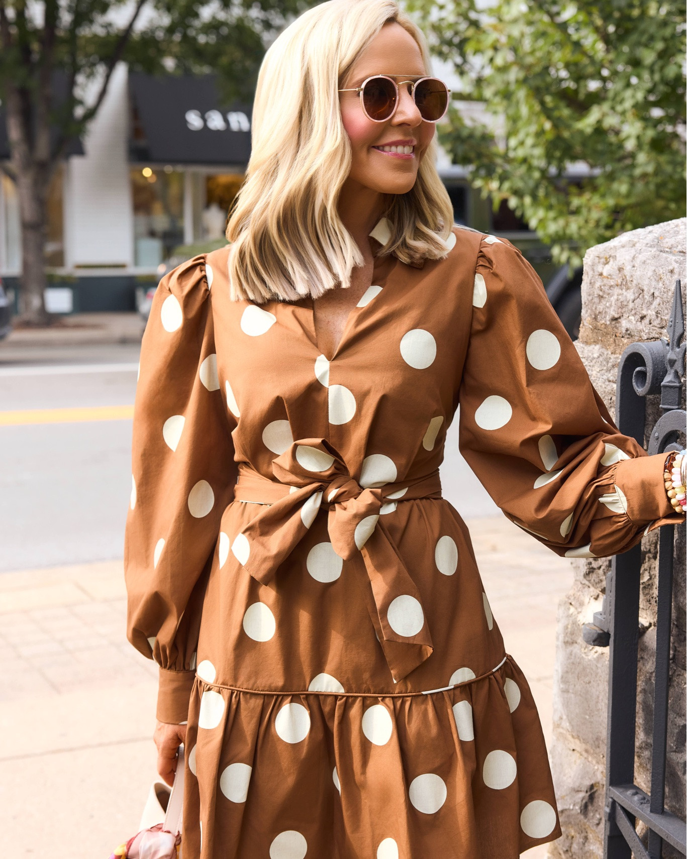 SPOTTED in STYLE • the best print with plenty of personality = my @Avara Stevie Dress!! seeing spots all season long, wearing size small, tuns TTS and just $88 •