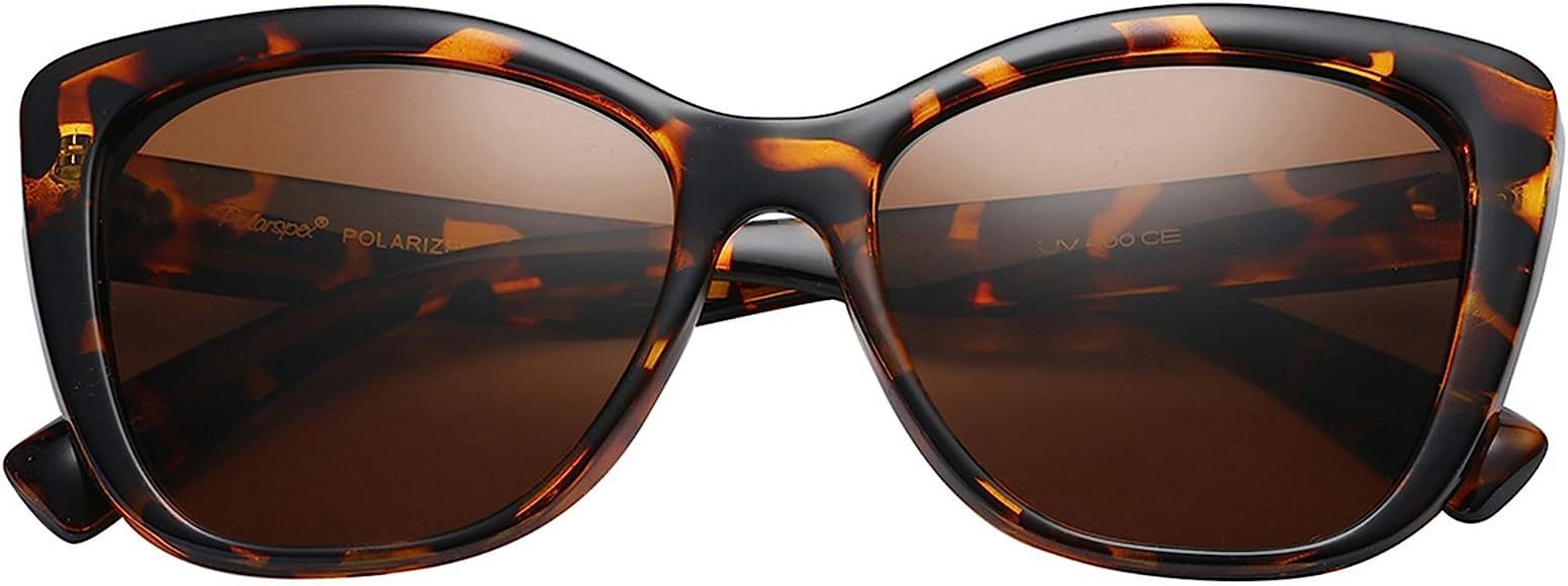 Polarized Woman's Classic Jackie-O Cat Eye Retro Fashion Sunglasses | Amazon (US)