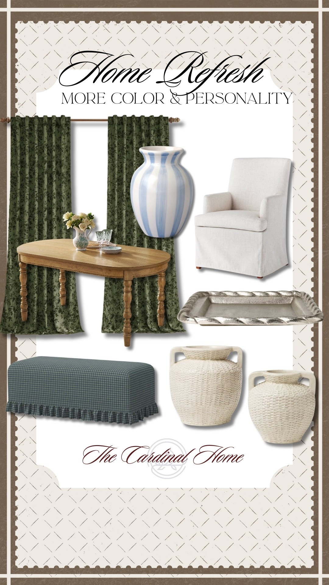 I’ve been craving a little more color and personality lately — pieces that still feel timeless, but add warmth and character to everyday spaces. These are the kinds of finds that quietly elevate a room without overpowering it… cozy textures, soft neutrals, and just enough pattern to keep things interesting. home refresh ideas, affordable home decor, transitional home decor, cozy home finds, neutral home decor, living room decor ideas, timeless home style, budget friendly home decor, classic home accents

#LTKHome #LTKGiftGuide