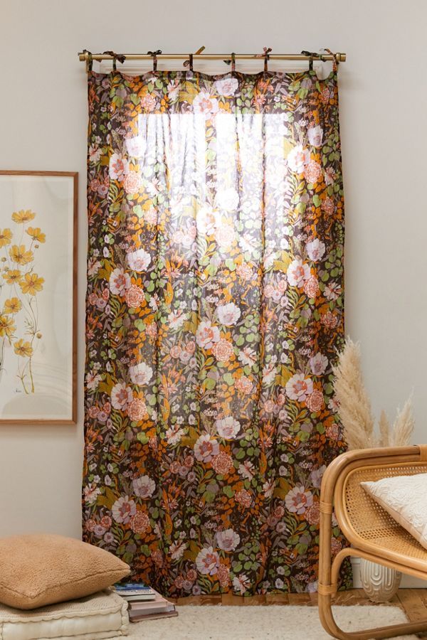 Mila Floral Window Panel | Urban Outfitters (US and RoW)