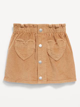 Heart-Pocket Button-Front Skirt for Toddler Girls | Old Navy (US)