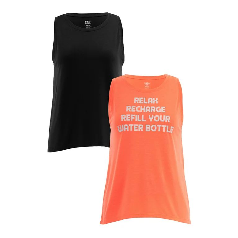 Athletic Works Women's Graphic Tank Bundle, 2-Pack | Walmart (US)