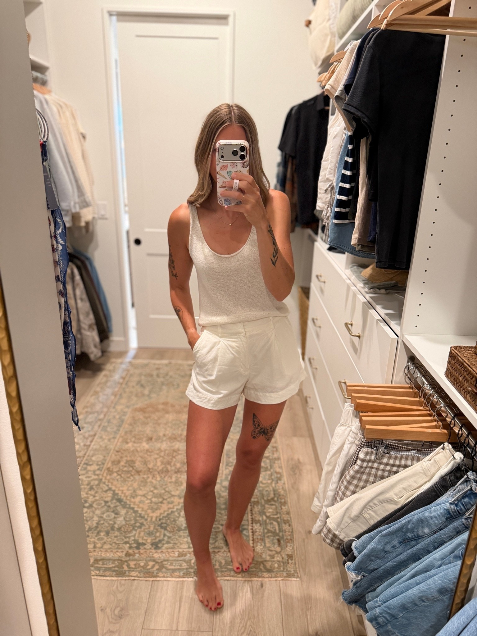 The most comfortable knit tank and linen shorts! Wearing a S in both. Tank says peach but it’s definitely more of a cream.

#LTKootd #LTKmomlife #LTKSeasonal