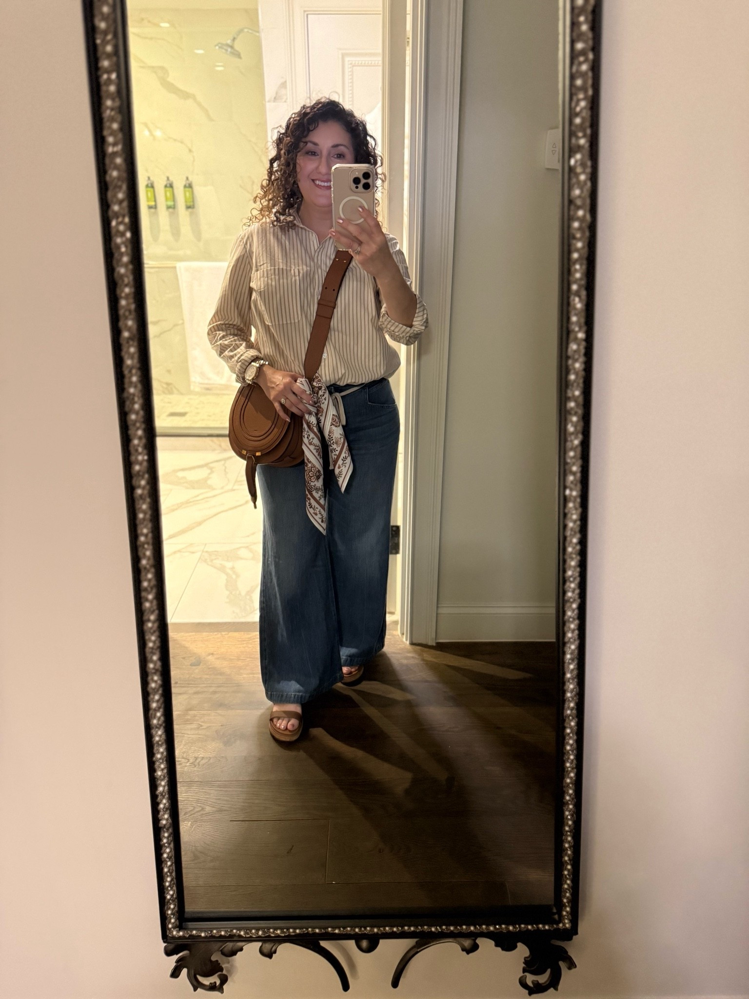 What I wore to Lowe’s creator HQ workshop day 2 fit! This denim is perfect for summer, lightweight and super cozy. Zipper and clap closure with drawstring detailed waisted band. Available in petite and regular lengths.

#LTKootd #LTKPetite #LTKOver40