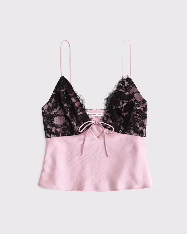 Women's The A&F Bella Tie-Front Cami | Women's Tops | Abercrombie.com | Abercrombie & Fitch (US)