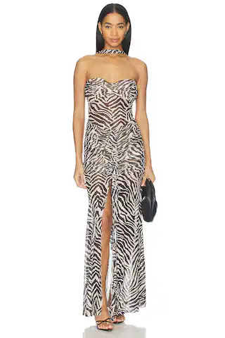 superdown Britlee Maxi Dress in Zebra from Revolve.com | Revolve Clothing (Global)