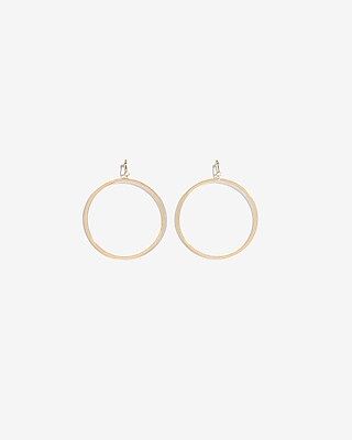 Thin Circle Drop Earrings | Express