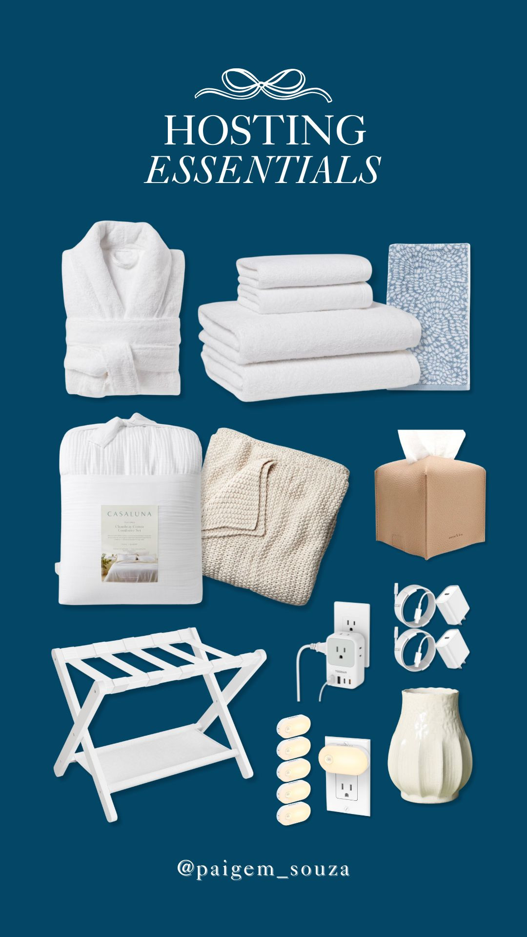 Holiday hosting essentials for bedroom and bathroom 🛏️ Guest room, bedding, bath towels, robe, luggage rack, decor finds, vase, hosting guests finds, Amazon and Target home finds. 

 #LTKHoliday #LTKHome #LTKFindsUnder100