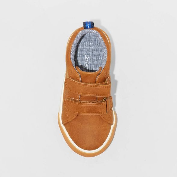 Toddler Boys' Flint Double Strap Apparel Sneakers - Cat & Jack™ Cognac | Target