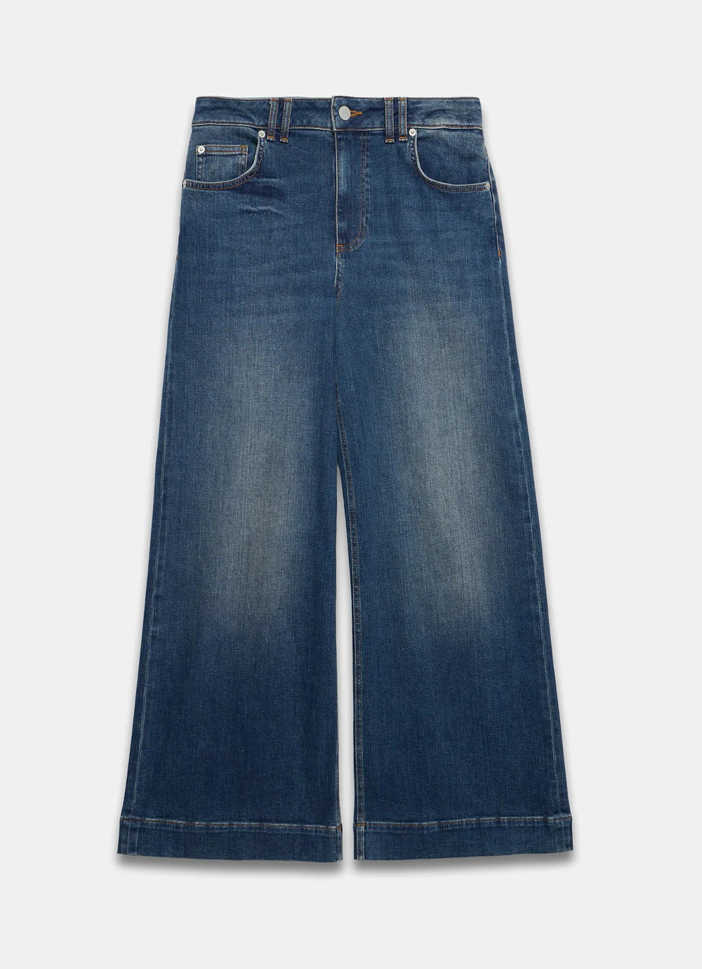 Indigo Ultimate Wide Leg Jeans | Mint Velvet
