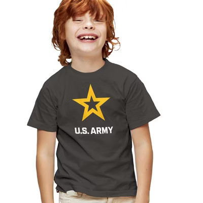 Army Logo Kids T Shirt For Youth  Charcoal  Small | Target