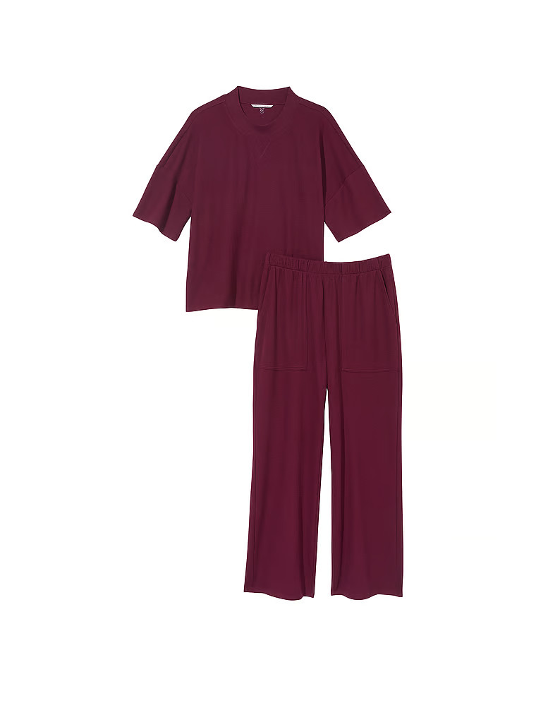 Glow Waffle Tee & Pants Set | Victoria's Secret (US / CA )