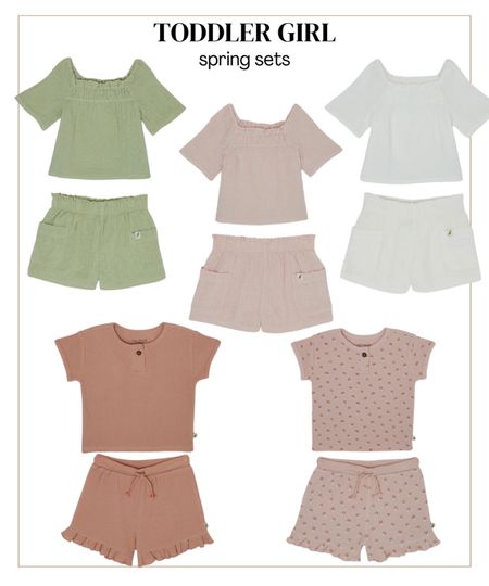 The cutest spring toddler girl sets 🌷 Cayden will be wearing these all spring and summer long! 100% cotton 🌿

#LTKfindsunder50 #LTKkids #LTKbaby