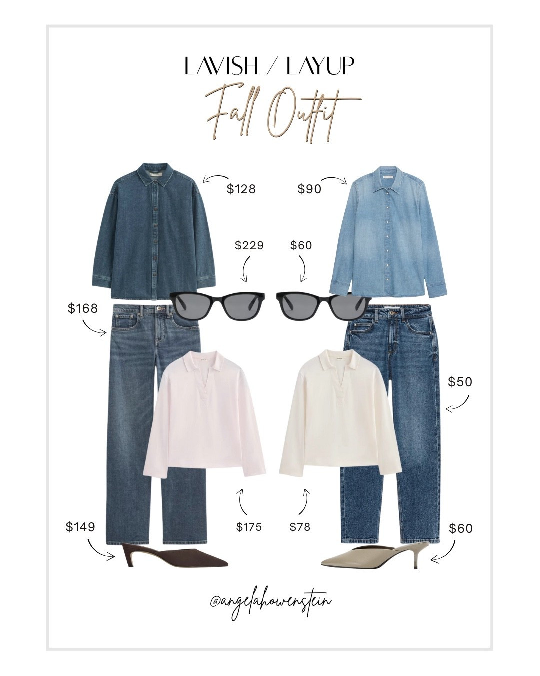 Double denim, but make it chic. These fall outfits prove that a classic button-down and jeans combo can work at every price point. Which side are you shopping—lavish or layup?

#FallStyle #DoubleDenim #DenimOnDenim #FallWardrobe #StyleInspo #OOTDInspo #MinimalistStyle #SmartCasual #EverydayStyle #FallEssentials #StyleForLess #ChicAndSimple #ModernClassic



#LTKStyleTip #LTKShoeCrush #LTKOver40
