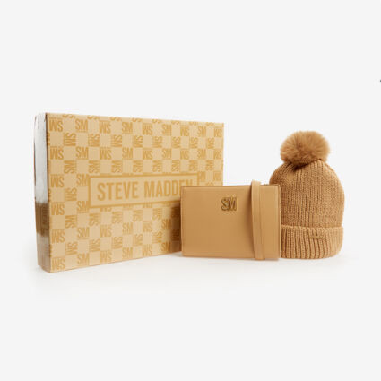 Camel Cross Body Bag & Hat Set | TK Maxx