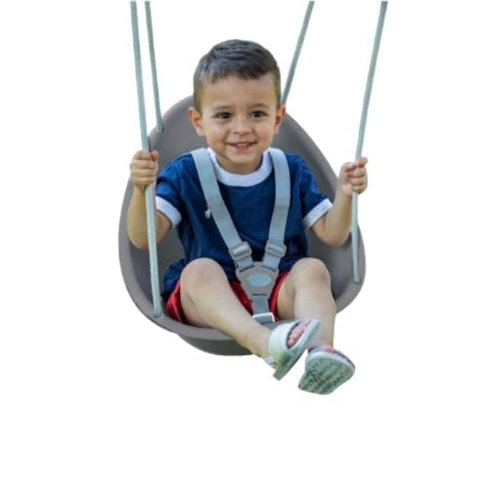 Swurfer Coconut Toddler Swing – Comfy Baby Swing Outdoor, 3- Point Adjustable Safety Harness, S... | Amazon (US)