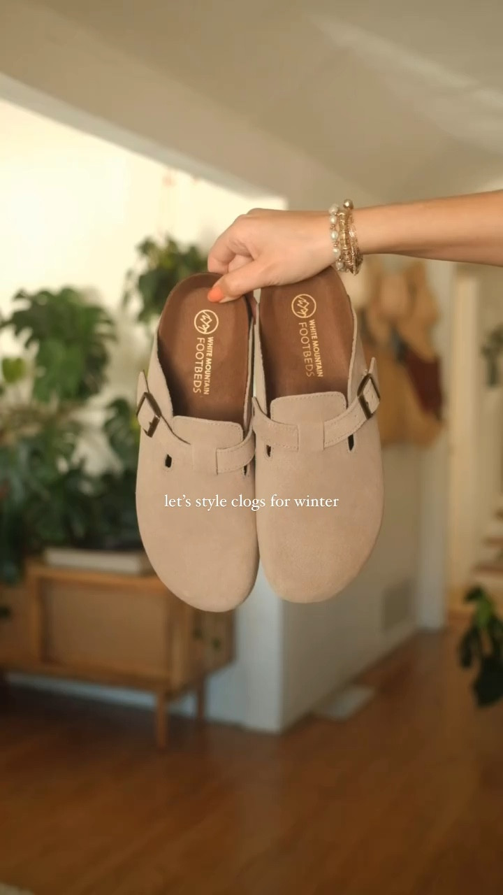 love these clogs for winter 🤎 i have them in 2 different colors, they’re the best all day/every day slip ons. so comfy + i never have to wonder if they’ll match my outfit, they go with everything! ad 

#LTKStyleTip #LTKSeasonal #LTKShoeCrush