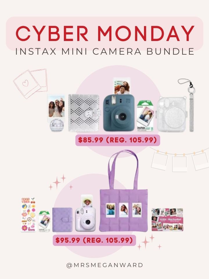 ✨ Cyber Monday Steal Alert! ✨
These Instax Mini Camera Bundles are majorly marked down today and would make the cutest Christmas gift for teens, tweens, or anyone who loves instant photos. 📸💗

Two bundle options + both include accessories, film, and everything needed to start snapping memories right away — no extra add-ons required 🙌

🎁 Option 1: $85.99 (Reg. $105.99)
🎁 Option 2: $95.99 (Reg. $105.99)

Perfect for stocking stuffers, friend gifts, or under the tree moment-maker vibes. Limited Cyber Monday pricing, so don’t wait. 🔥

Shop direct through my links below. ⬇️🛍️
@mrsmeganward


#LTKCyberWeek #LTKKids #LTKGiftGuide