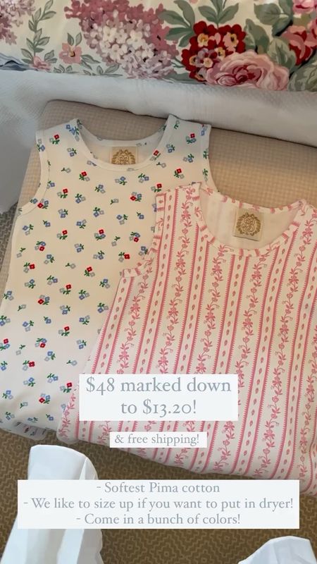 $48 marked down to $13.20!!! We like to size up if you want to dry since they’re Pima cotton! These are the best quality!!! I bought more for next Summer! 

#LTKfamily #LTKkids