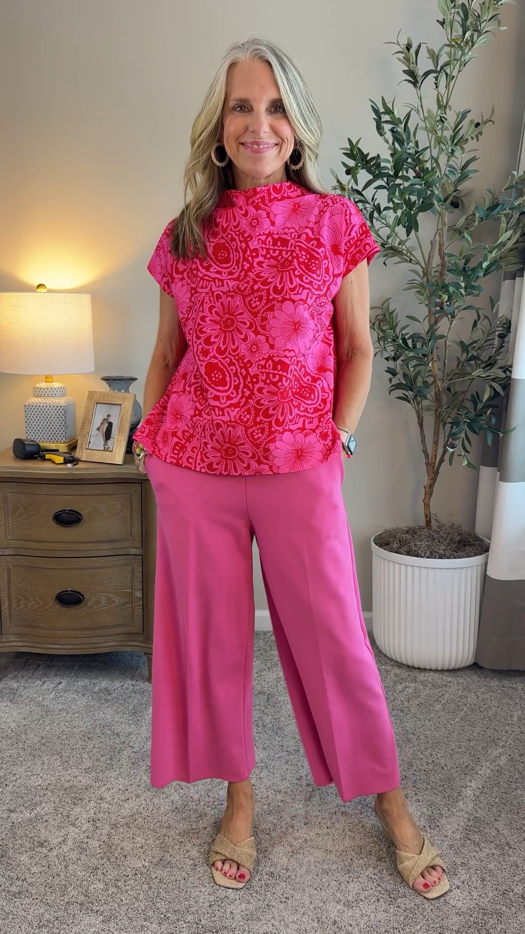 Wearing XS top and small pants. This is a cute workwear look, showers, lunch/brunch 

#LTKOver40 #LTKWorkwear #LTKMothersDay