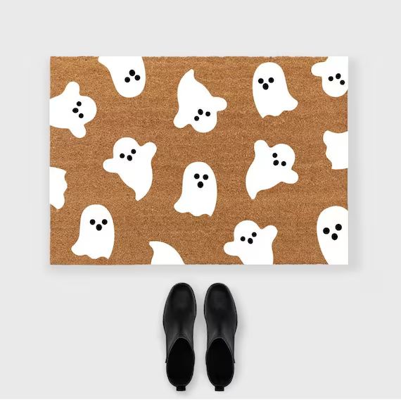 Ghosts Halloween Doormat,Boo Ghost Doormat,Ghost Decor,Halloween Doormat,Ghost Doormat,Halloween ... | Etsy (US)