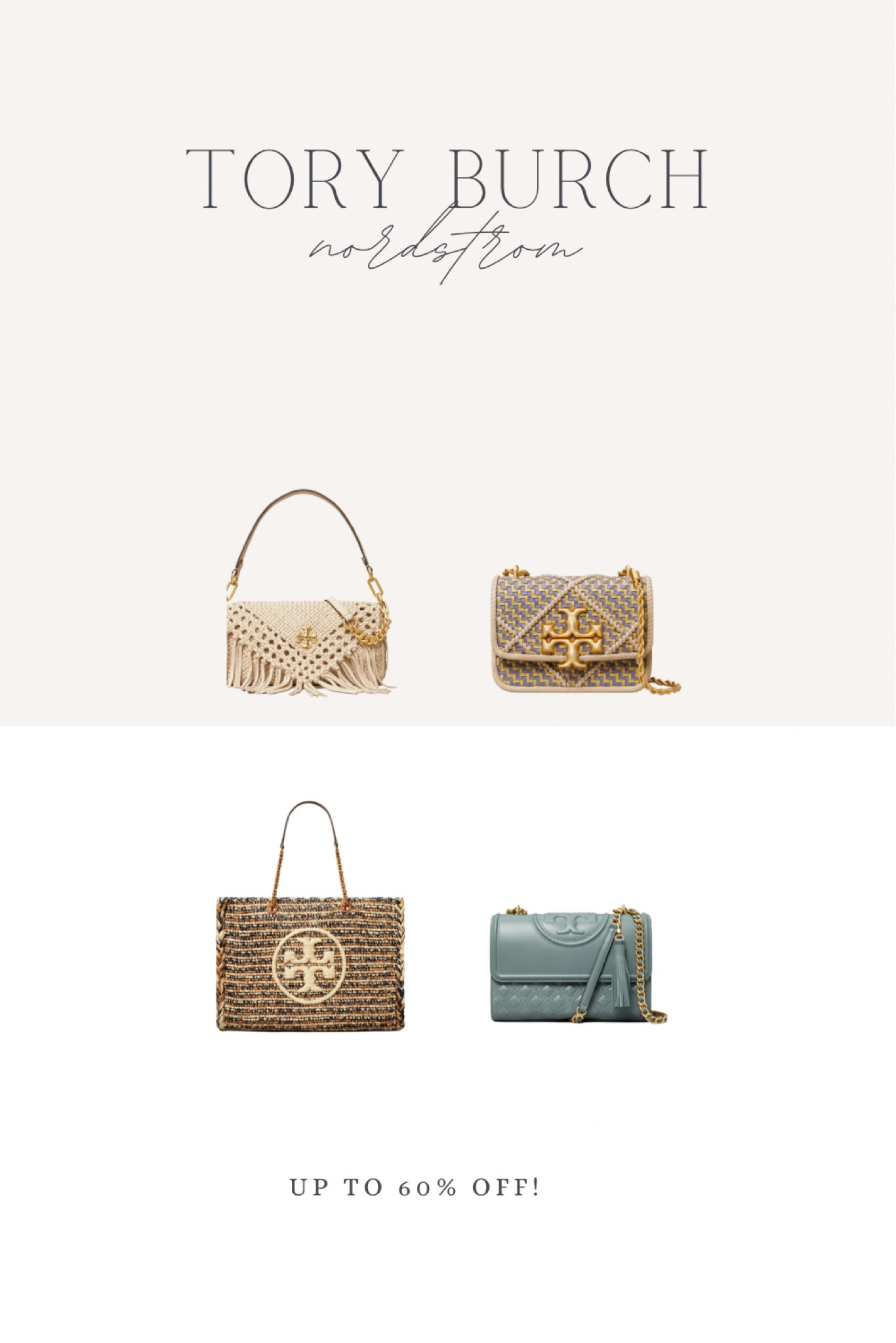 Ready, Set, Shine with Tory Burch T Monogram Embossed Metallic Bags