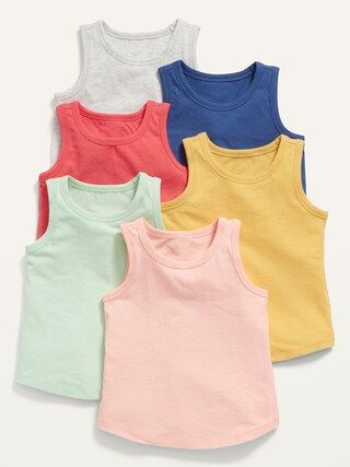 6-Pack Tank Top for Toddler Girls | Old Navy (US)