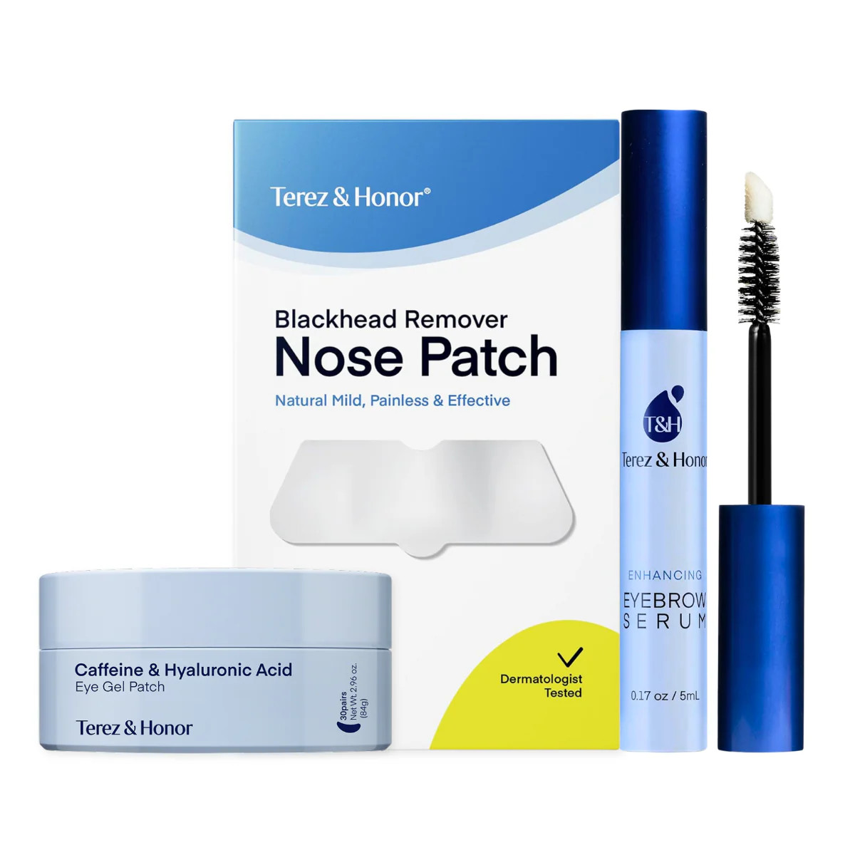 Grooming Essentials Pack – Men’s Brow Serum + Eye + Pore Care | Terez & Honor | Terez & Honor