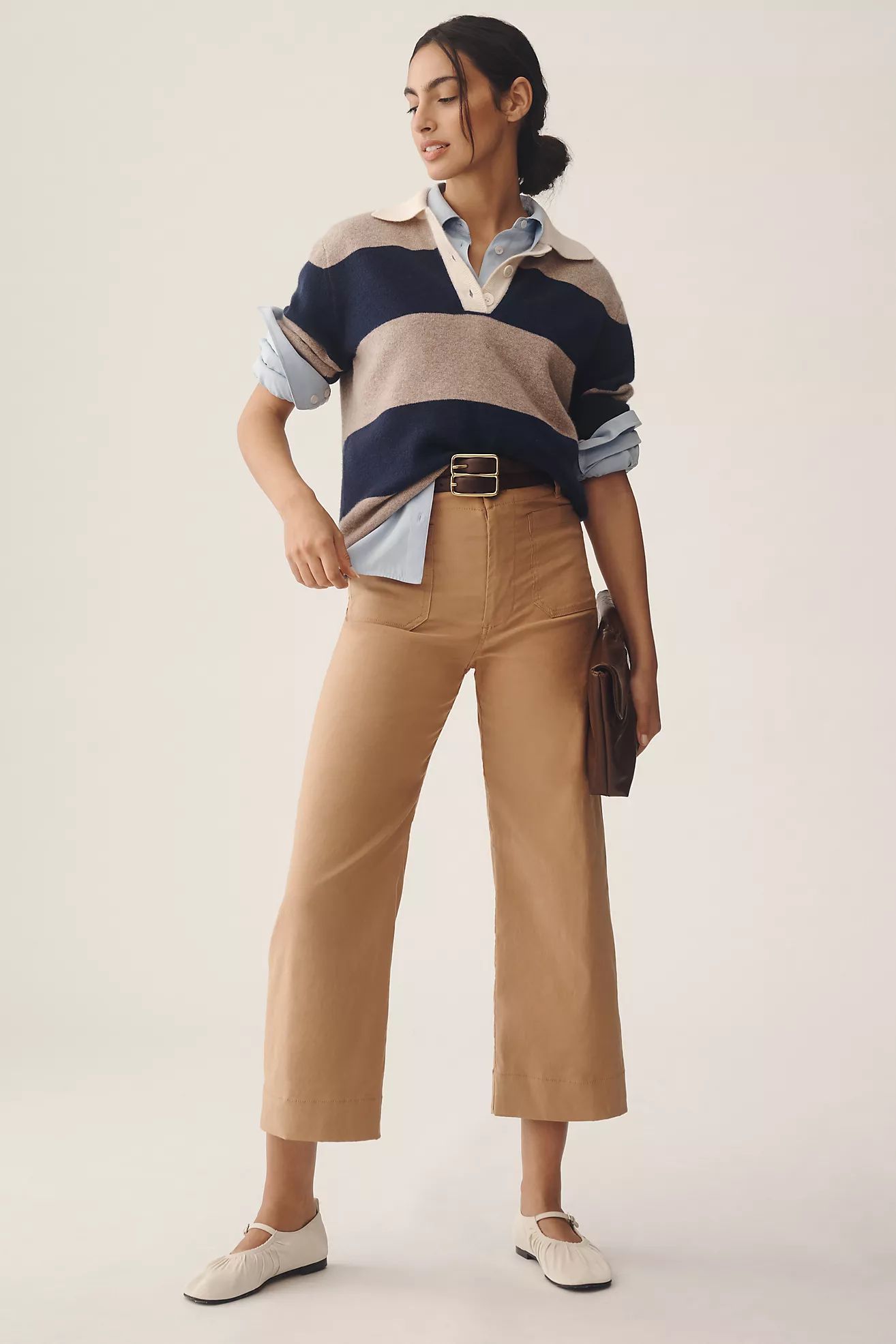 The Colette Cropped Wide-Leg Pants by Maeve | Anthropologie (US)