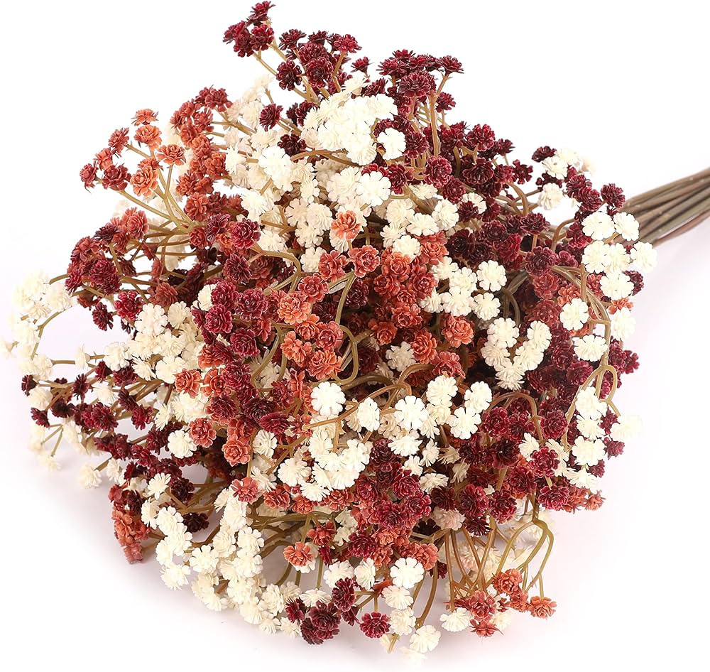 N&T NIETING Fall Baby Breath Flowers,15Pcs Fake Gypsophila Plants Artificial Baby Breath Flowers ... | Amazon (US)