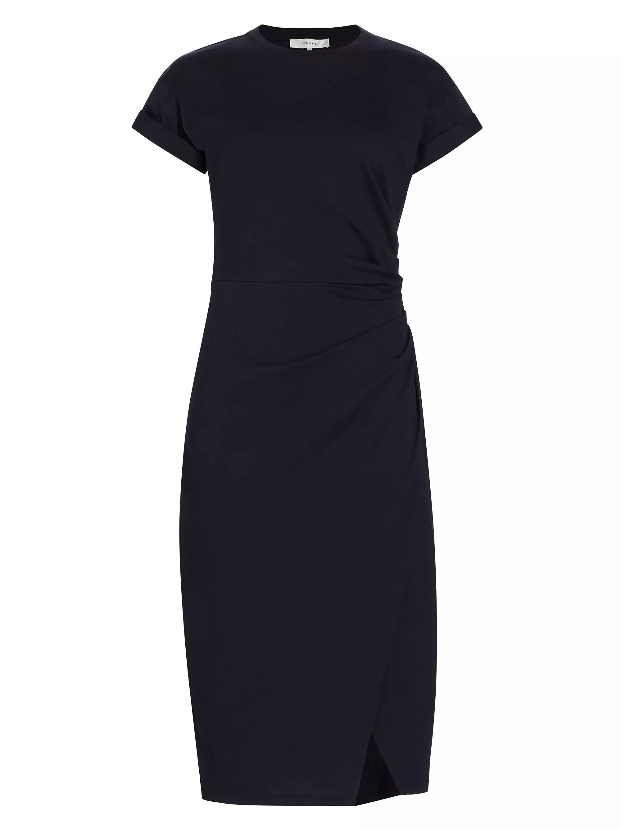 Cotton Wrap-Style Midi-Dress | Saks Fifth Avenue