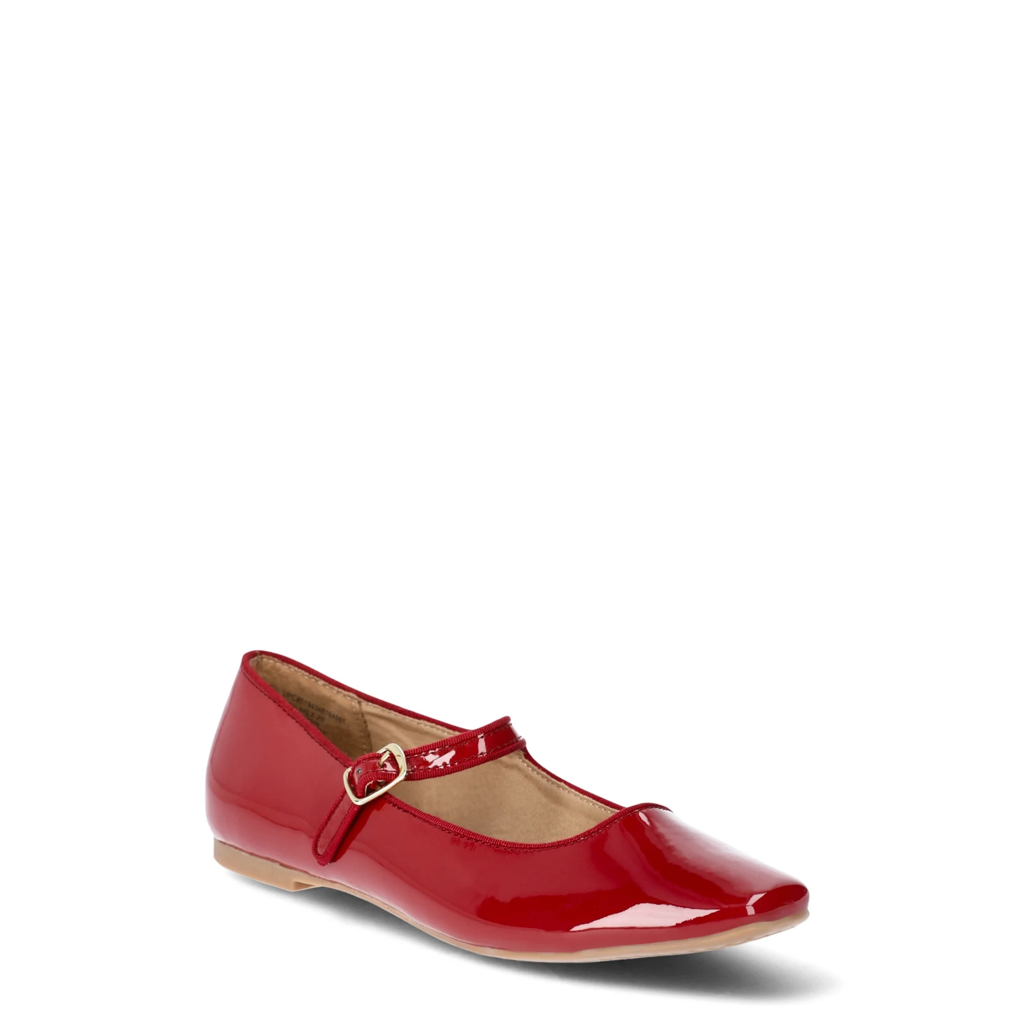 Time and Tru Women's Faux Leather Mary Jane Flats, Sizes 6-11 | Walmart (US)