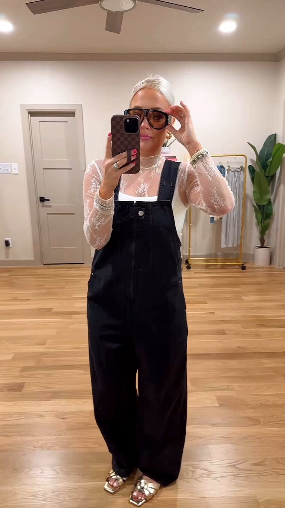 Loving these overalls from Amazon/medium 
Lace top / small 