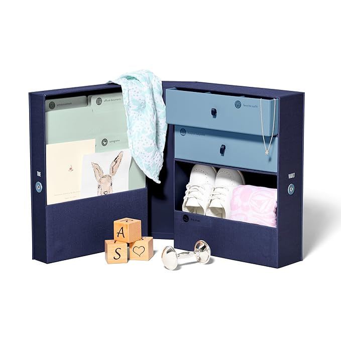 Savor | Baby Keepsake Organizer Box | The Original Fabric Acid-Free Modern Minimalist Gender-neut... | Amazon (US)