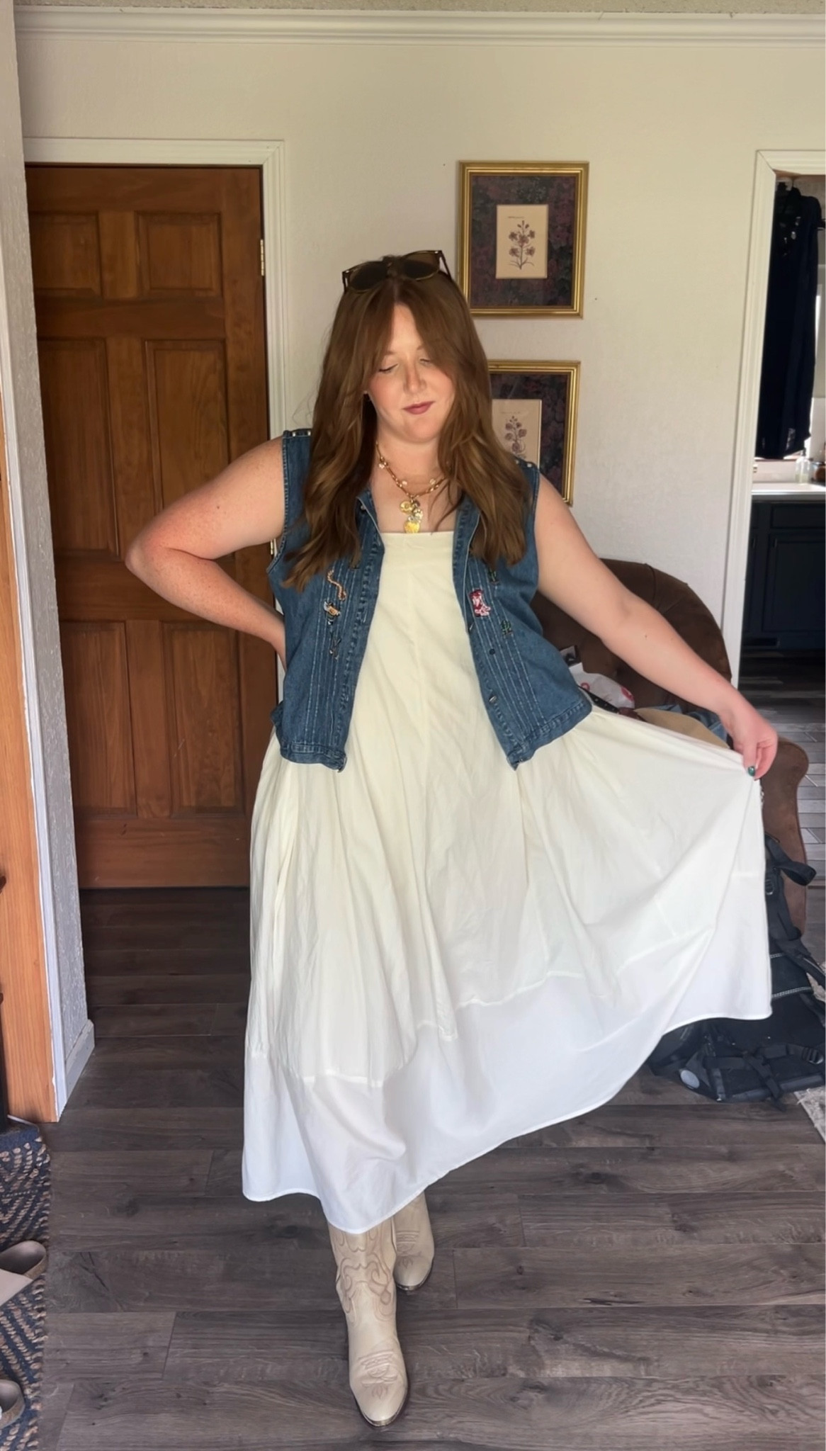 Vintage western summer outfit. Dress is 100% cotton too! 

#LTKStyleTip #LTKMidsize #LTKSeasonal