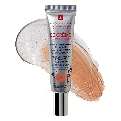 Erborian Color Correcting CC Cream with Centella Asiatica, Tan (Dore) - Light Multi-Purpose Facial Concealer with Illuminating Finish Soothes & Hydrates - SPF Korean Skincare Skin Perfector - 0.5 Oz | Amazon (US)
