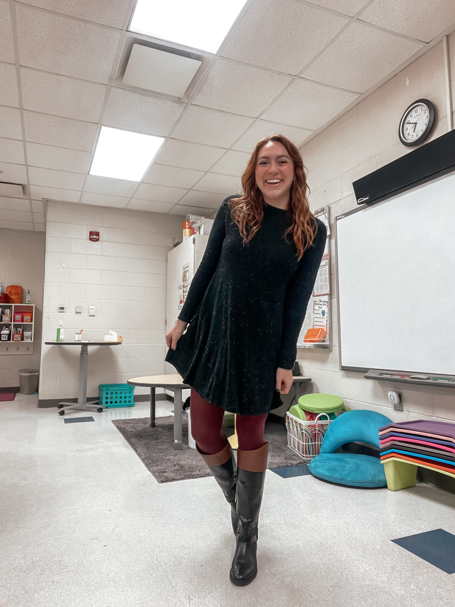 Teacher outfits, teacher style, teacher fashion, winter dresses, winter boots, winter work outfits, casual work outfits

#LTKfindsunder100 #LTKSeasonal #LTKworkwear